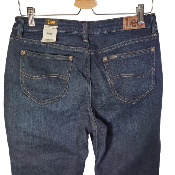 Lee Legendary Women's Regular Straight Leg Mid-Rise Jean Nightshade 10 Medium - Picture 4 of 9